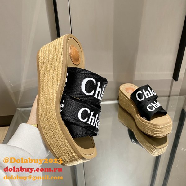 Chloé 1:1 Mirror Shoes Roman Slippers Designer Footwear