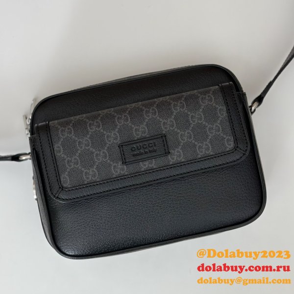 Men Gucci Luxurys 795464 Small GG Crossbody 795464 Black Bag