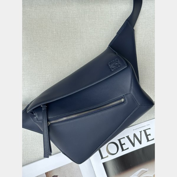 1:1 Mirror Loewe Small Classic Calfskin Puzzle Belt Bag