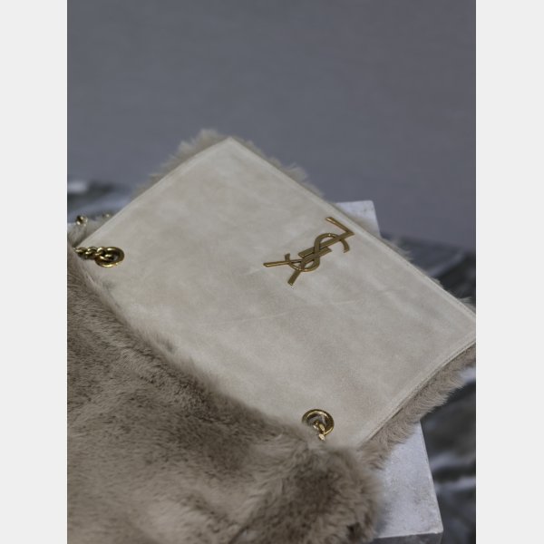 Wholesale YSL KATE Double Bread suede & rabbit fur BAG