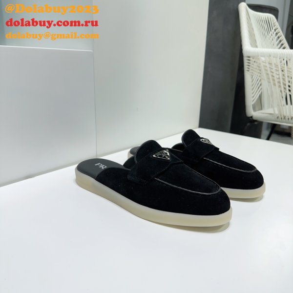 Wholesale Wholesale Prada 1:1 Designer Saint-Tropez Loafers Shoes