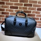 UKs Gucci 696014 Duffle Interlocking G GG Supreme Bag