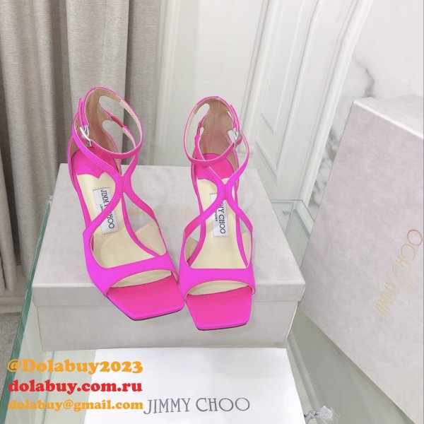 Azia 110 Patent Leather Sandal Inspired Jimmy Choo Heel: 8.5 cm Shoes