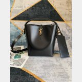 Le 37 In Shiny Leather Hobo Buckets 742828 Fake Saint Laurent Bag