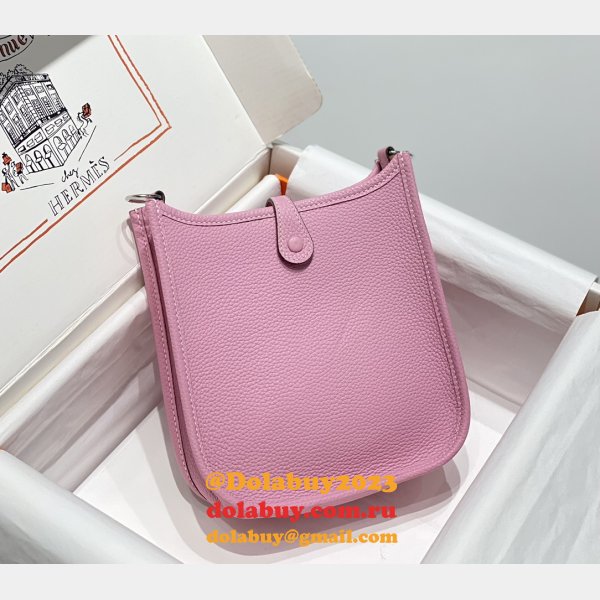 Hermes Knockoff Mini Evelyne TPM Bag Pink