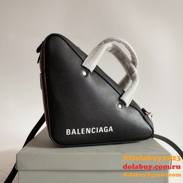 High Quality bag Balenciaga shoulder Triangle Black bag