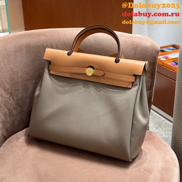 Designer Hermes Herbag Cabine Zip 31CM Pig-Nose Online  Bags