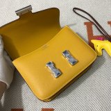 Hermes Constance Bag 18cm Epsom Leather Yellow High Quality bag