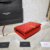 Duplicates Saint Laurent Becky Large chain bag in quilted lambskin