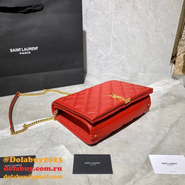 Duplicates Saint Laurent Becky Large chain bag in quilted lambskin