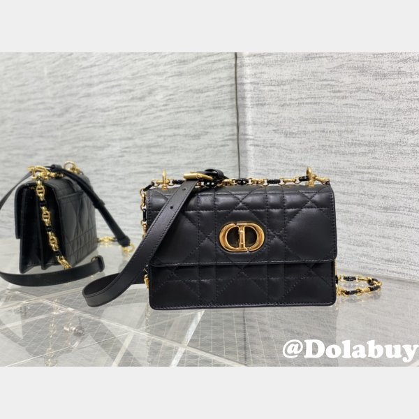 Knockoff 9277 Christian Dior 1:1 Mirror Knockoff Caro Black Bag