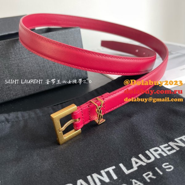 7 Star Best SAINT LAURENT 1:1 MirrorS BELT FOR SALE 20MM/30MM