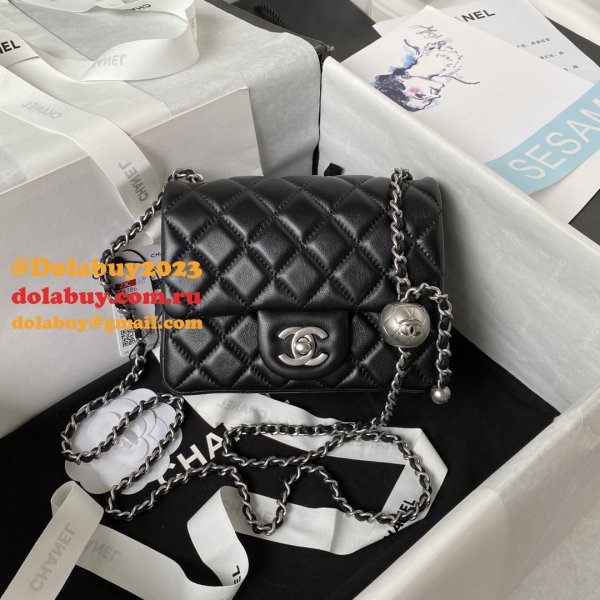 AAA+ CC CF mini classical AS1786 SILVER BALL bag