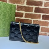 Gucci Our Best Designer 723787 GG Matelassé Chain Wallet