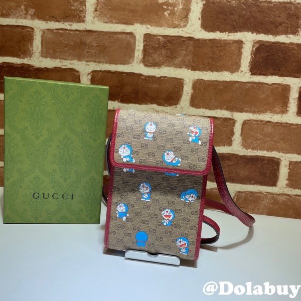 Quality Gucci Fashion X Doraemon Bag 647805 Red