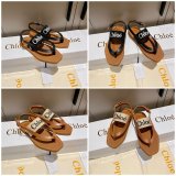 Designer Slippers Dupe AAAAA Knockoff Chloe Flip Flops