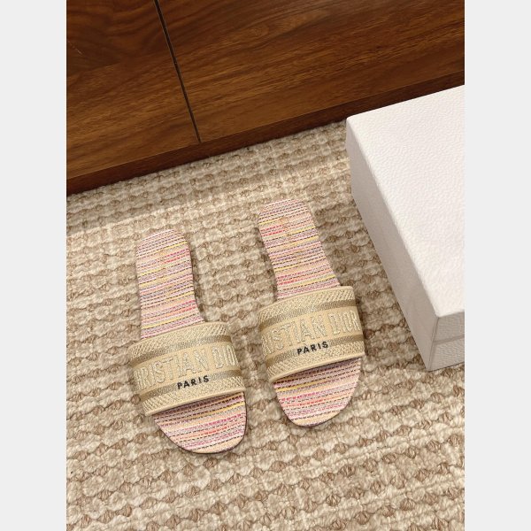 Best Dior Flat Slipper DWAY SLIDE