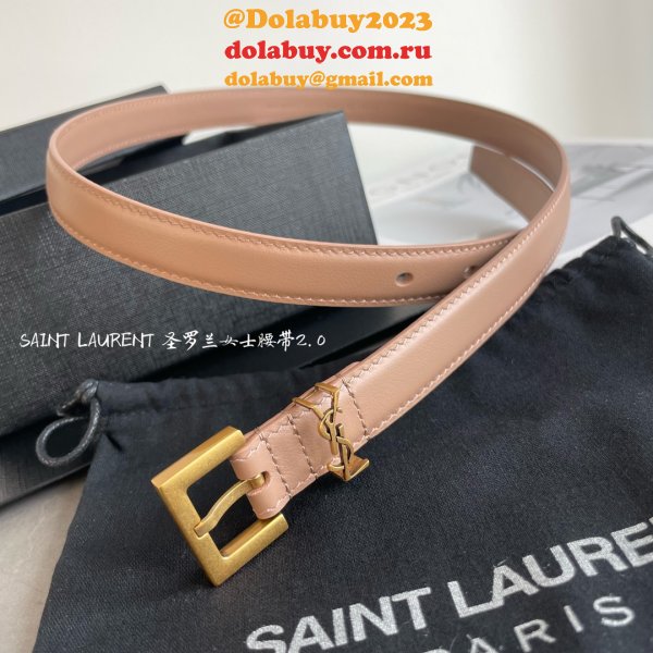 7 Star Best SAINT LAURENT 1:1 MirrorS BELT FOR SALE 20MM/30MM