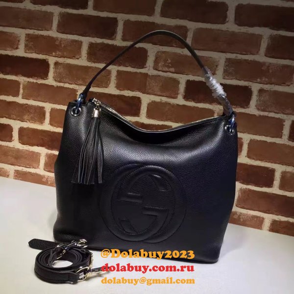 Fashion Gucci Luxury Shoulder Soho Leather Hobo 408825 Bag