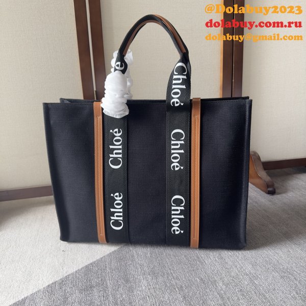 High Quality Chloe Woody Handbag Replica online Black