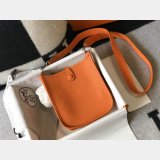 Hermes Bags 1:1 Mirror Mini Evelyne Orange