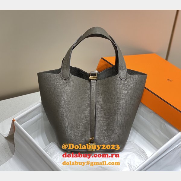 Luxury 7 Star Best Designer Hermes Picotin 18/22cm Gold Online