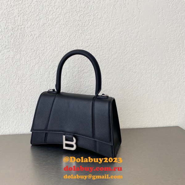 The Designer Affordable Balenciaga Knock off Lychee Pattern Hourglass 19/23cm Bag