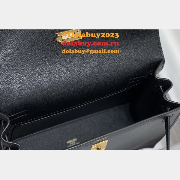 Best 7 Star HERMES KELLY DANSE 1:1 Mirror Bag