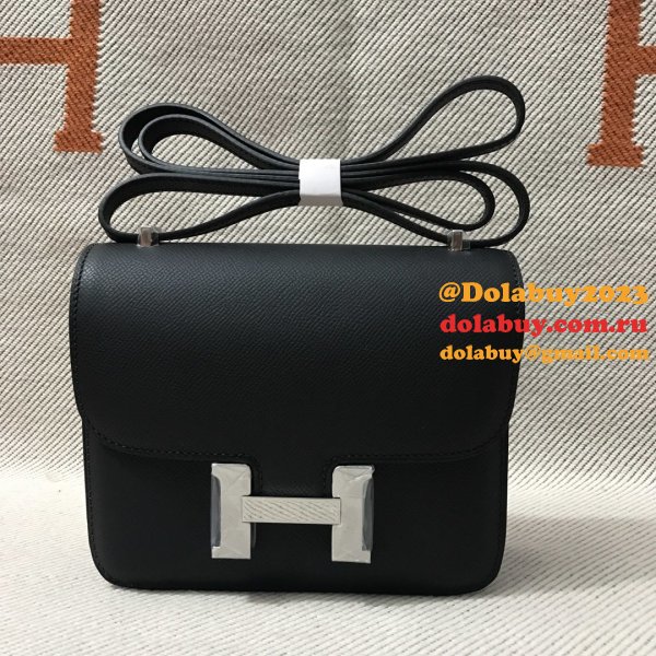 Hermes Constance Bag 18cm Epsom Leather Black 7 Star