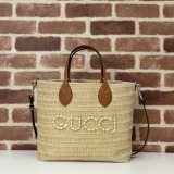 Gucci Fake 779671 Tote Women Straw-effect Natural Straw Effect Raffia