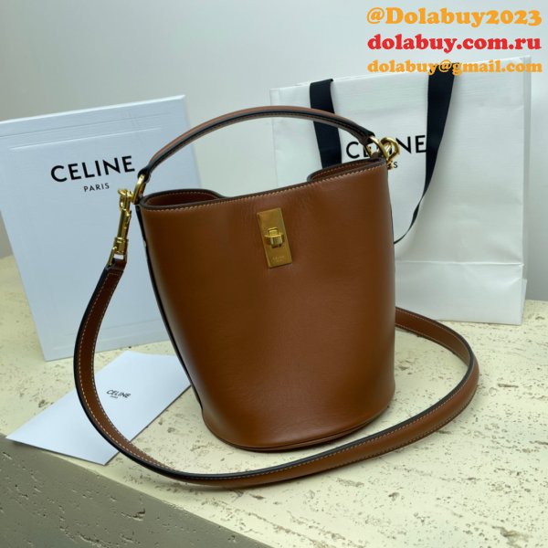 UK Celine Perfect Perfect Quality Teen Bucket Triomphe Bag