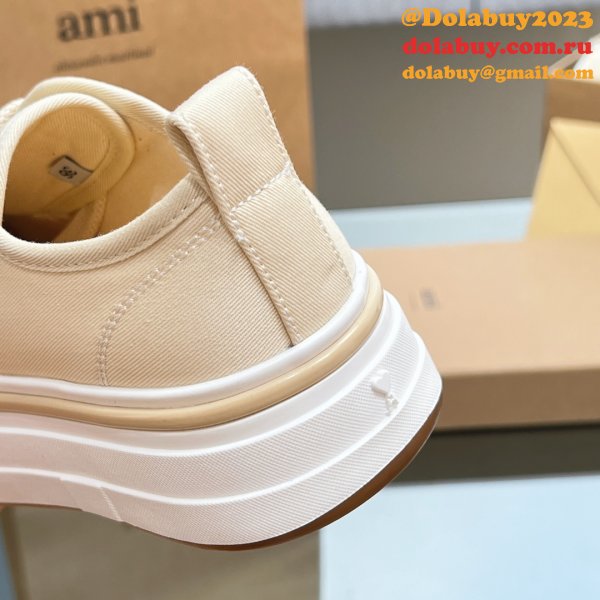 Ami Paris High Quality Platform Tpu Canvas UK Shoes