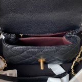 Perfect Handle Matelasse 2Way AS2215 Shoulder Bag CAVIAR 19CM