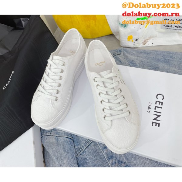 Buy 2022 Perfect Celine Platform Canvas Shoes Online