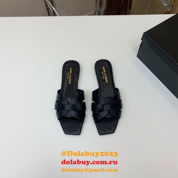 Designer Saint Laurent Cheap Tribute Slides Shoes