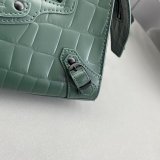 AAA+ Balenciaga Luxury cuag Dark green crocodile bag