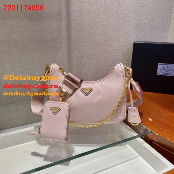 Top Quality Prada Handbags Cheap Highest Quality For Leather Hobo Re-Edition You