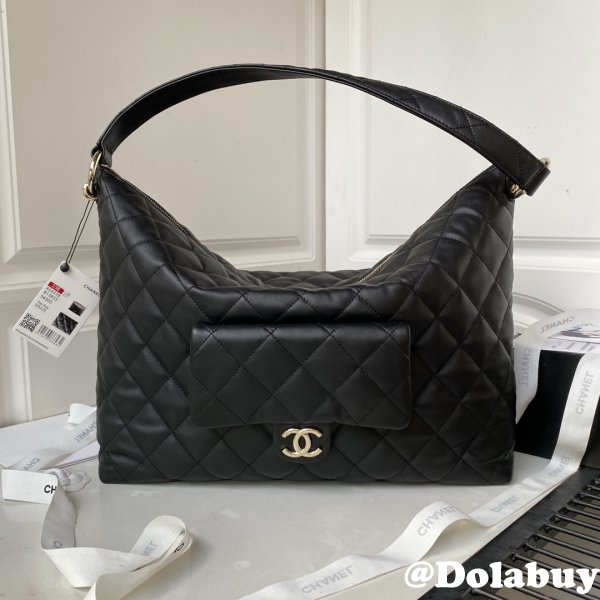 1:1 Mirror Designer Maxi Black AS4339 Hobo 1:1 Mirror Bag