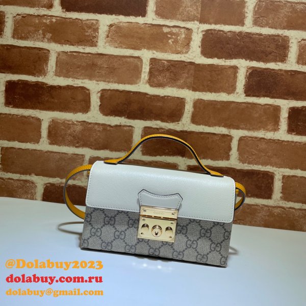 Gucci Designer 7 Star 652683 Padlock mini bag GG Supreme Cheap