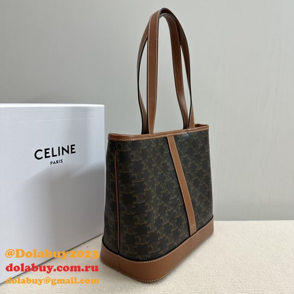 Copy SMALL CELINE TRIOMPHE CANVAS CABAS bag