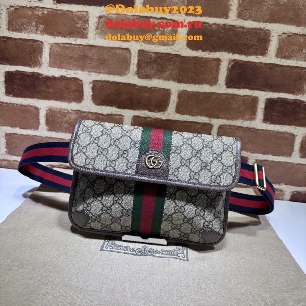 Ophidia GG Perfect Gucci 752597 Belt Ebony Supreme Fake Bag