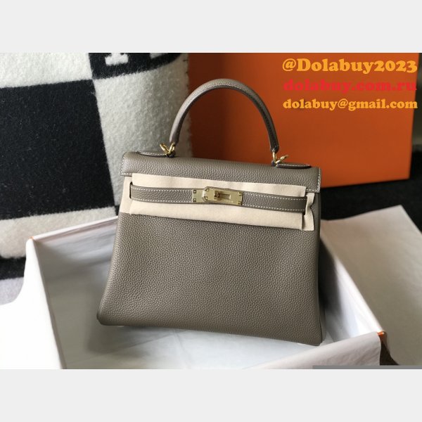 High Quality Customize Hermes Kelly 25MM/28MM TOGO LEATHER For Sale Inspired