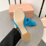 Miu Miu Fashion Bread Slippers Heel Sandals Shoes