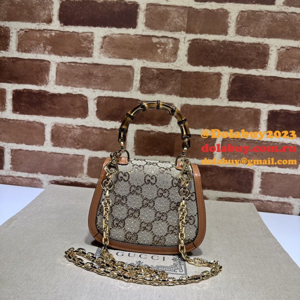 Gucci Inspired Bamboo 1947 735116 Top Handle 1:1 Mirror Bag