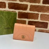 Gucci Top Quality 466492 Leather GG Marmont Card Case Knockoff Wallet