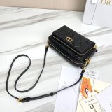 High Quality Dior Caro Bag Brown Supple Cannage Calfskin Fashion