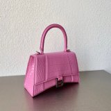 Duplicate Balenciaga Online Store Crocodile Pattern Hourglass 19/23cm Bag