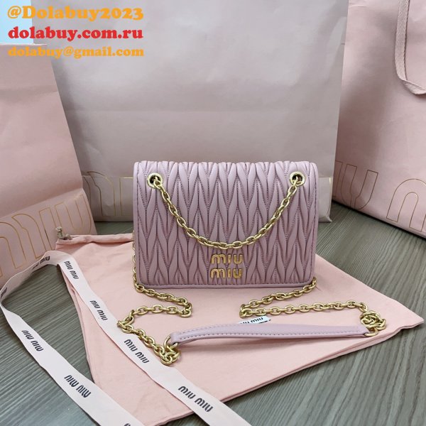 Copy High Quality 5BP065 Cheap Miu Miu Matelasse Bags