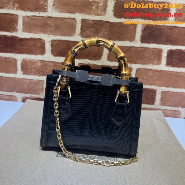 AAA Quality Fake Gucci Diana lizard 675800 bag