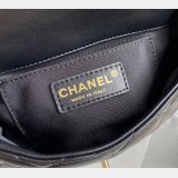 CC Knockoff Pearl CF Classic Flap 18cm Black/White Bags